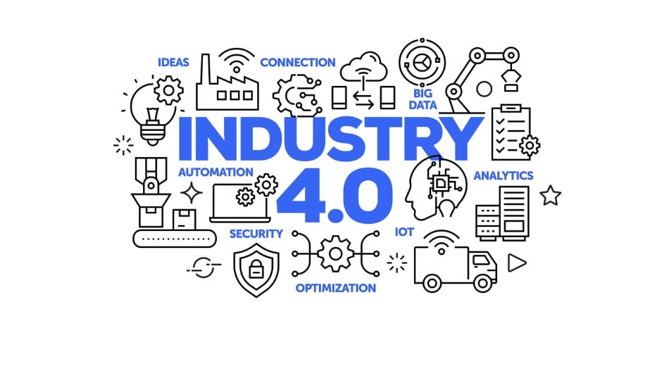 Iconos del concepto de Industria 4.0